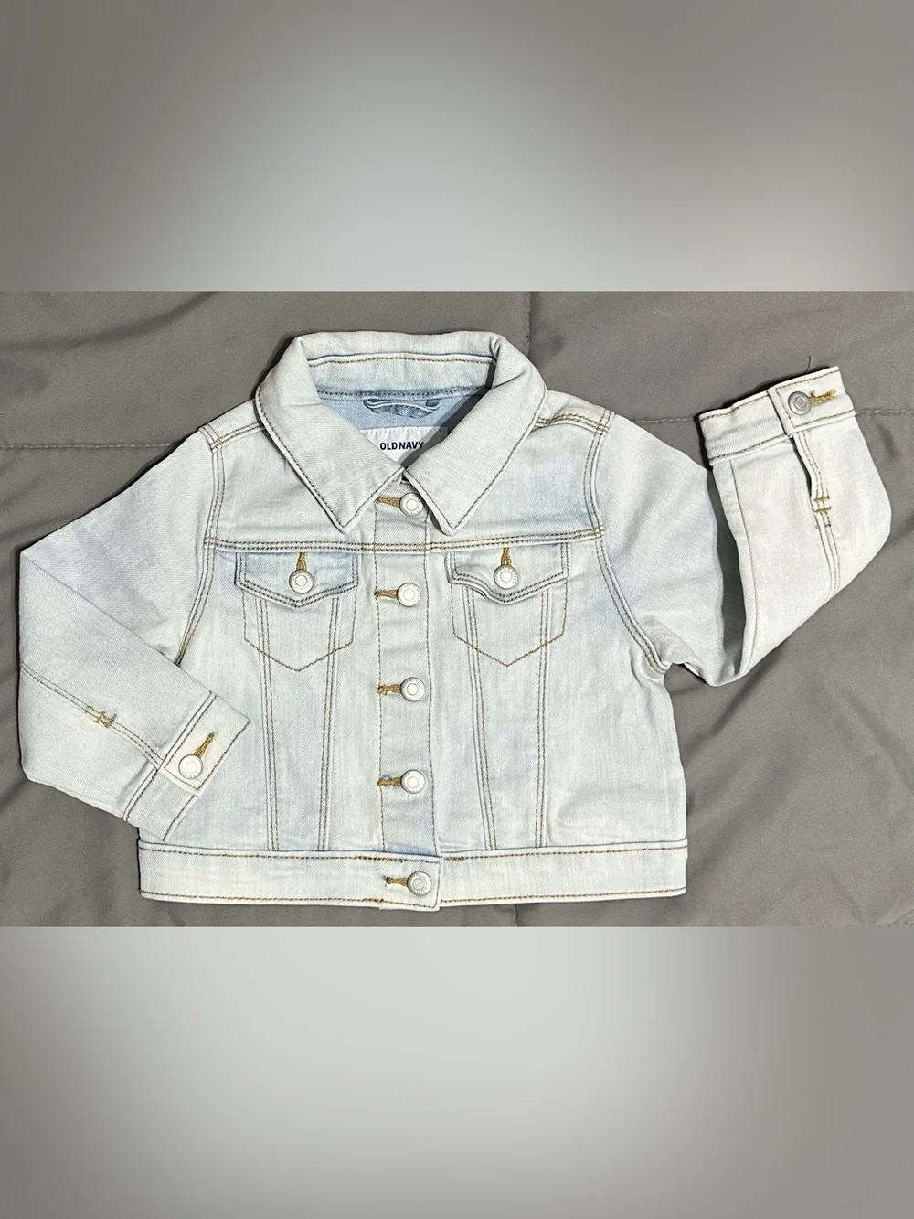 NWOT Old Navy Kids Light Wash Denim Jacket - 18-24 mos